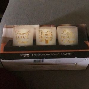 4pc decorative candle garden